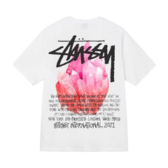 Stusy 2025 New 8 Men's and Women's Short sleeved T-shirt Summer Black and White Men's T-shirt Loose 270g (1)
