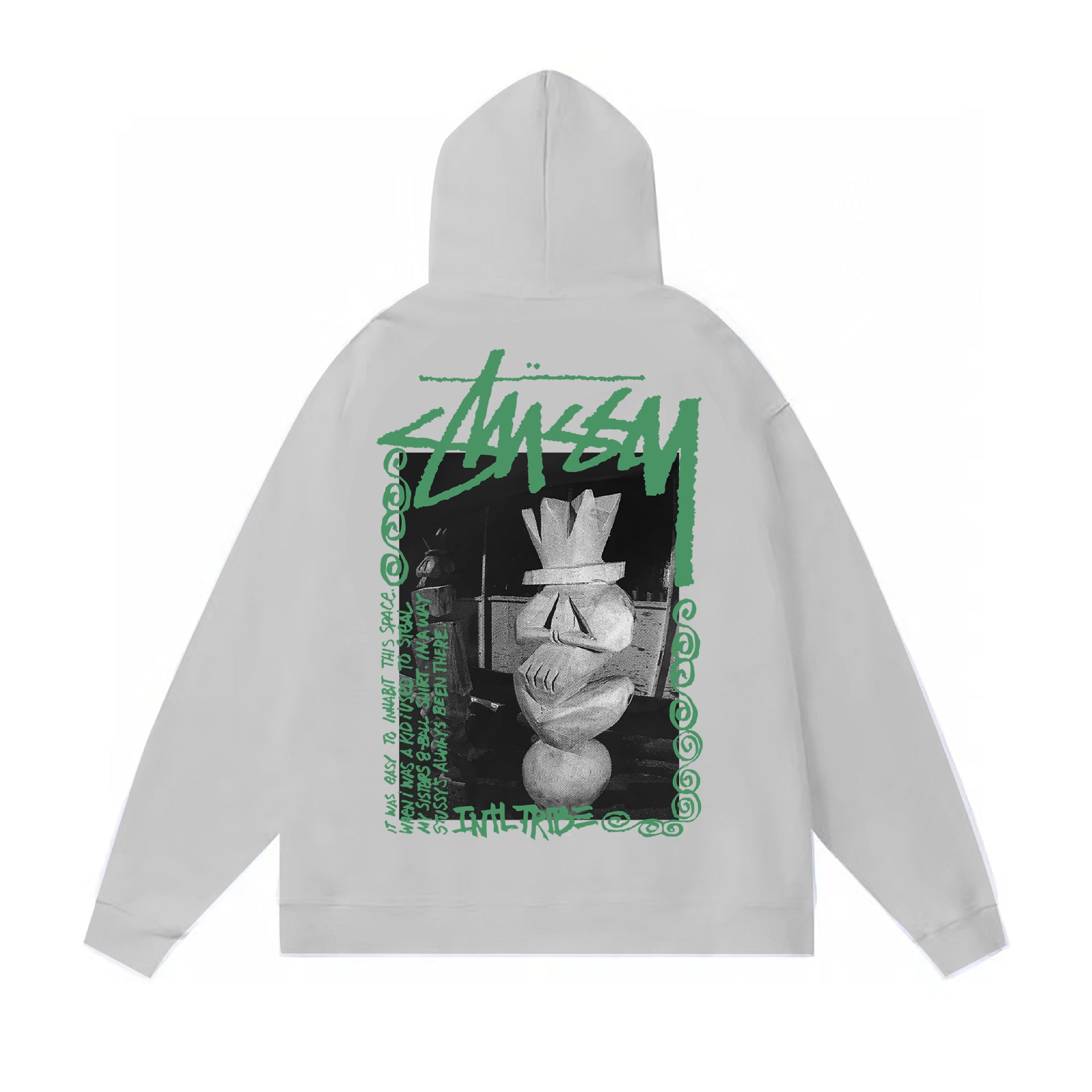 Autumn and winter new trendy brand Sutu West classic letter print parade hooded sweatshirt jacket cross-border (3)