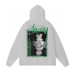 Autumn and winter new trendy brand Sutu West classic letter print parade hooded sweatshirt jacket cross-border (3)