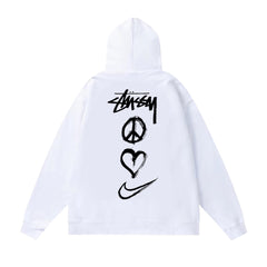 Autumn and winter new trendy brand Sutu West classic letter print parade hooded sweatshirt jacket cross-border (1)