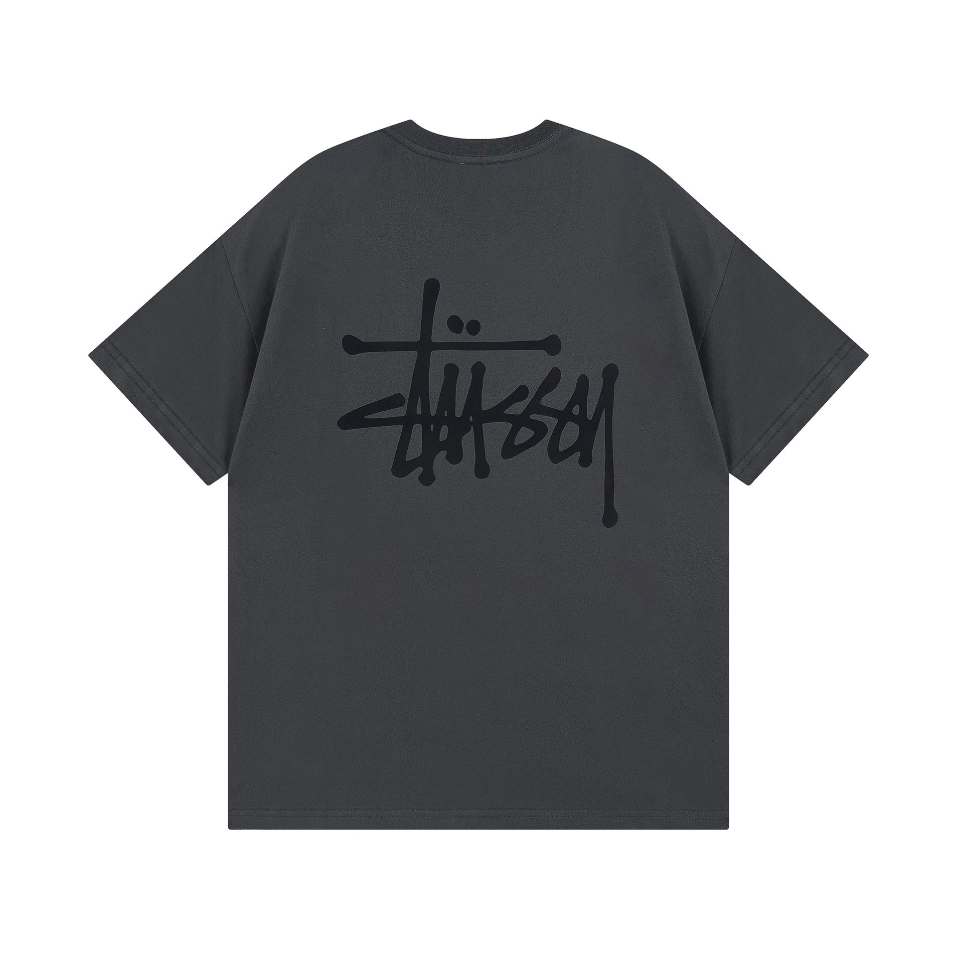 Original 2024 Spring/Summer New Trendy Brand Stu Classic Parade Printed Letter Men's and Women's Same Short Sleeve One Piece Hair Collection (12)
