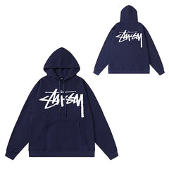 Original label: One piece trendy brand SU Western hoodie hooded autumn and winter new letter dice black eight hat couple outfit (18)