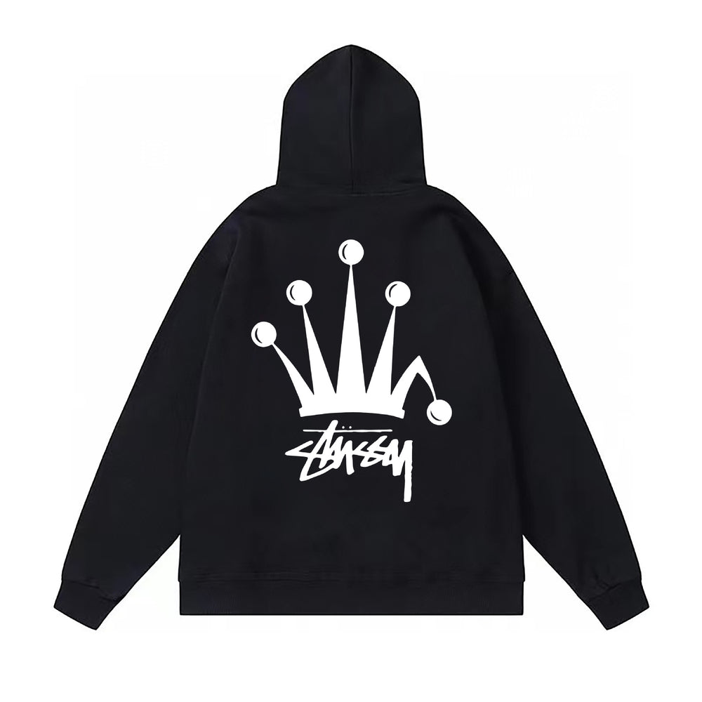 Original autumn and winter new trendy brand Sutu West classic letter print parade hooded sweatshirt jacket (17)