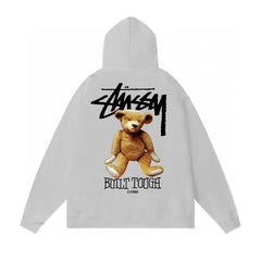 Autumn and winter new trendy brand Sutu West classic letter print parade hooded sweatshirt jacket cross-border (5)