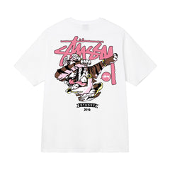 Stusy 2025 New 8 Men's and Women's Short sleeved T-shirt Summer Black and White Men's T-shirt Loose 270g (33)