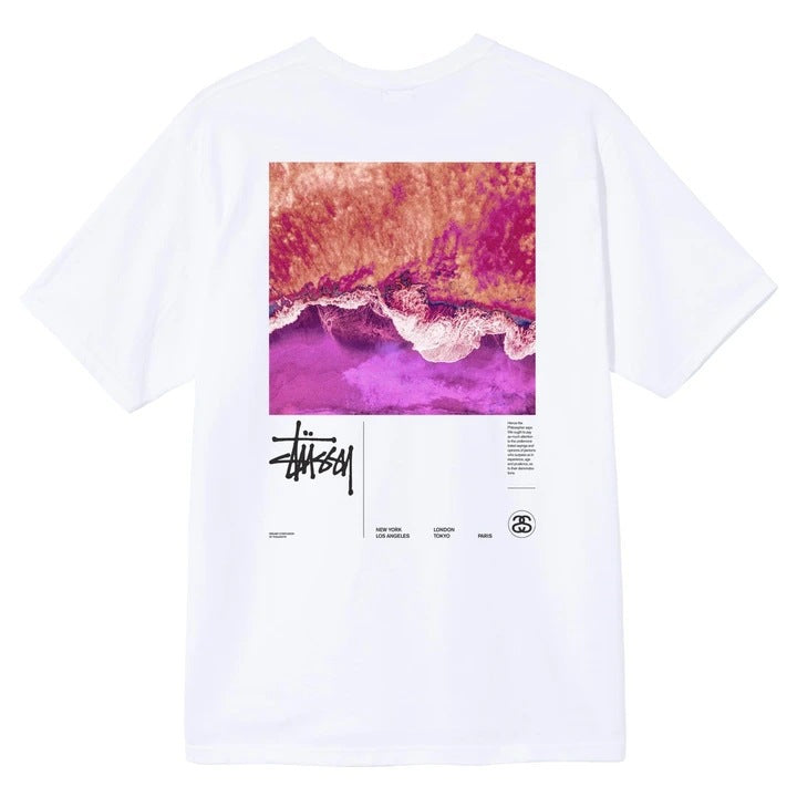 Stusy 2025 New 8 Men's and Women's Short sleeved T-shirt Summer Black and White Men's T-shirt Loose 270g (19)