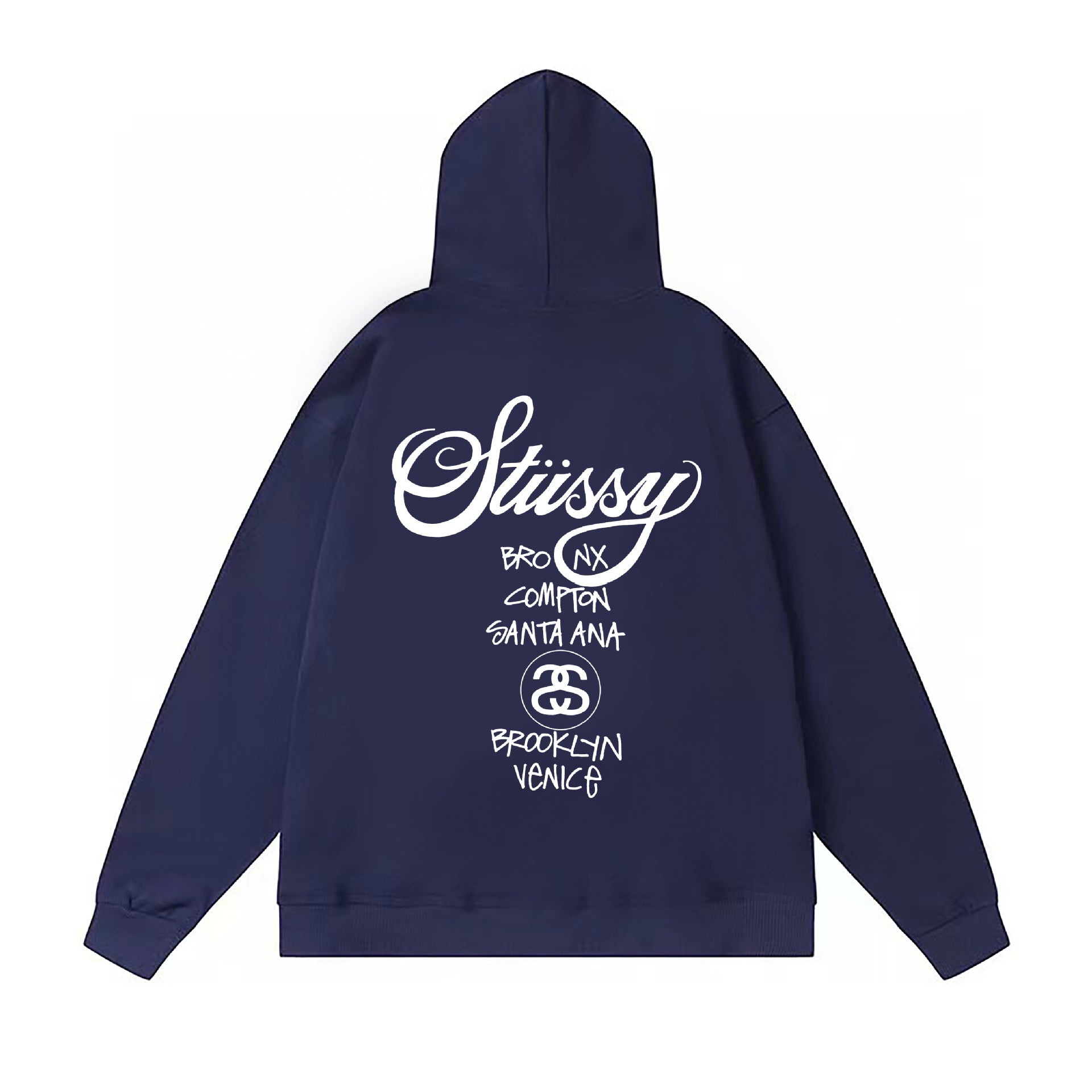 Original autumn and winter new trendy brand Sutu West classic letter print parade hooded sweatshirt jacket (5)