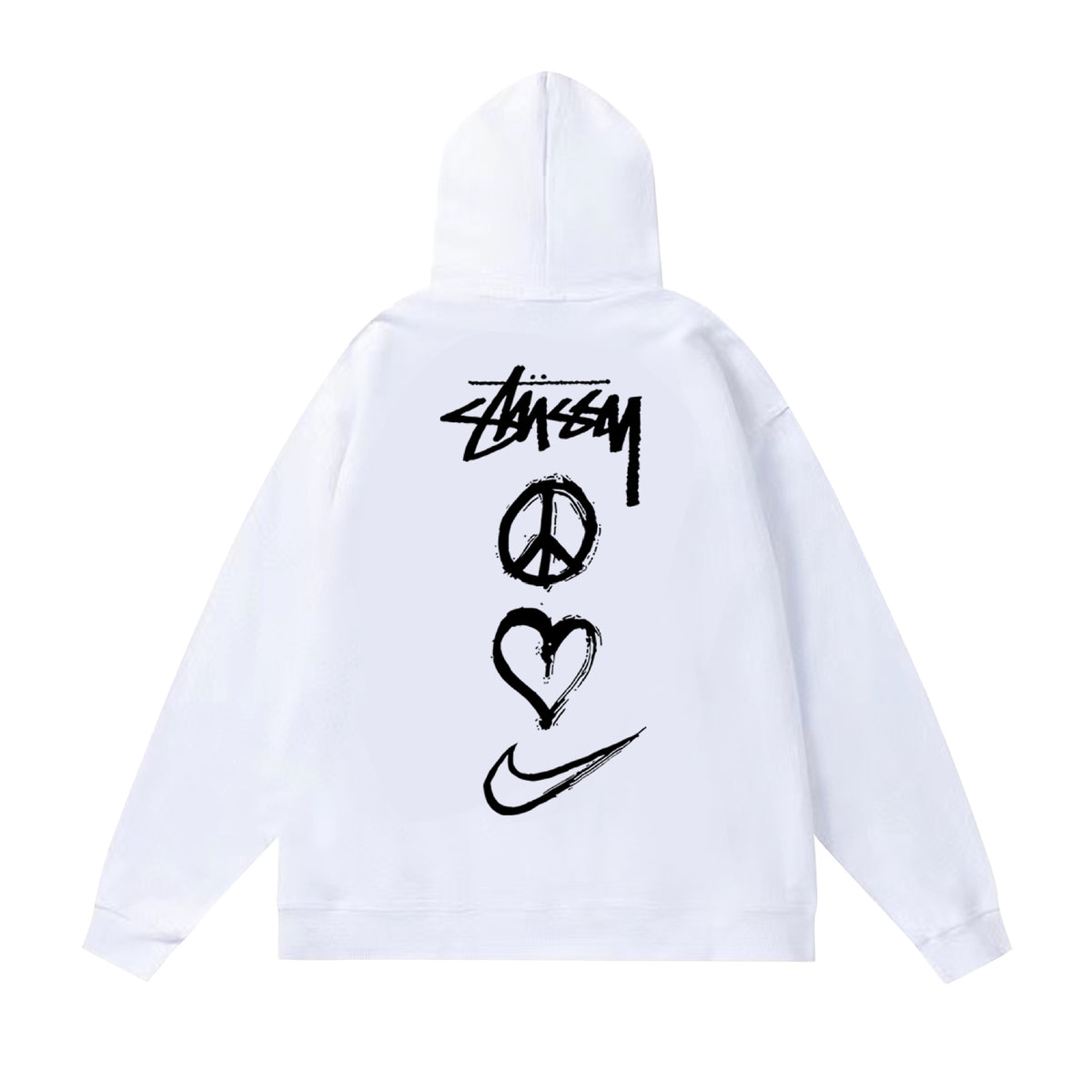 Original autumn and winter new trendy brand Sutu West classic letter print parade hooded sweatshirt jacket (11)
