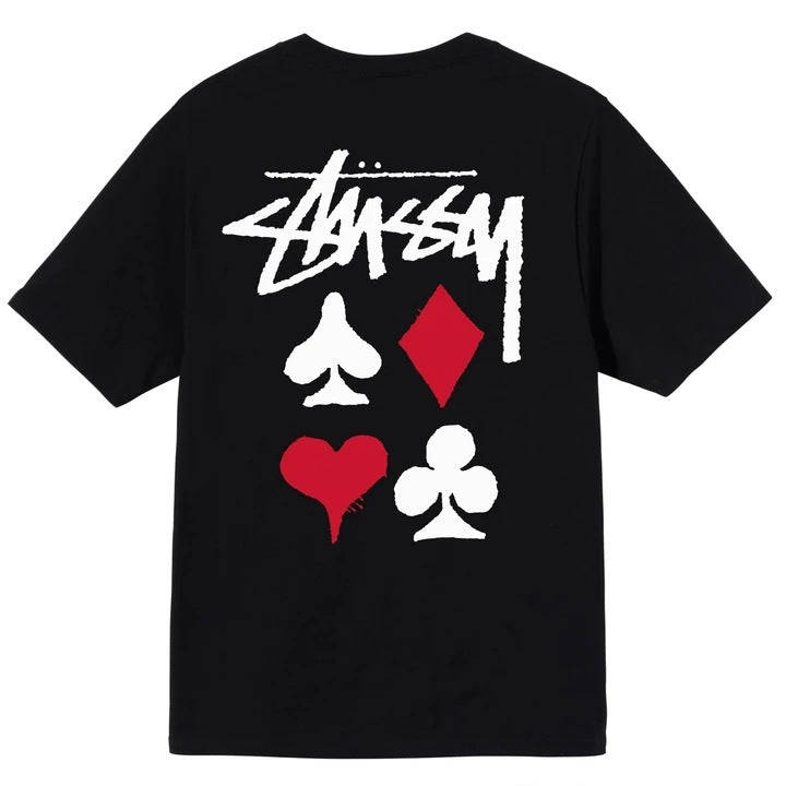 Stusy 2025 New 8 Men's and Women's Short sleeved T-shirt Summer Black and White Men's T-shirt Loose 270g (12)