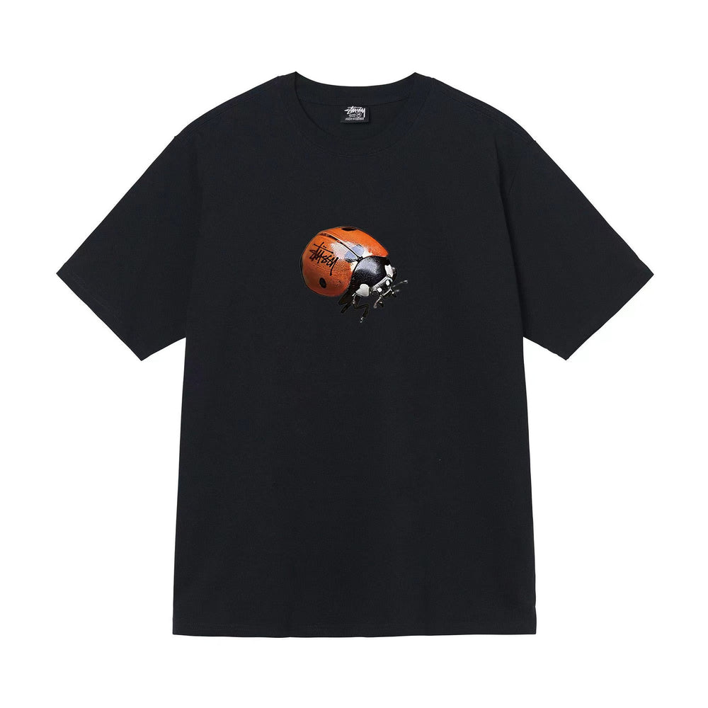 Stusy 2025 New 8 Men's and Women's Short sleeved T-shirt Summer Black and White Men's T-shirt Loose 270g (36)