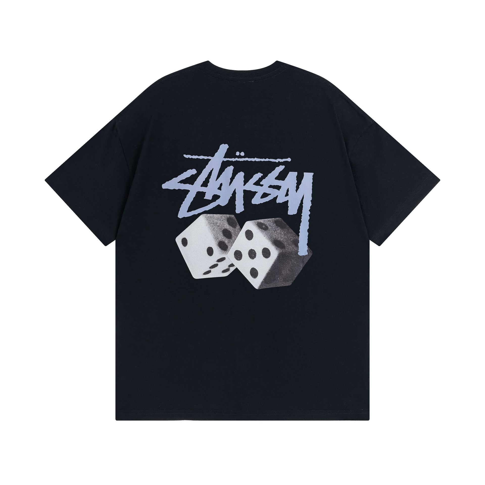 Original 2024 Spring/Summer New Trendy Brand Stu Classic Parade Printed Letter Men's and Women's Same Short Sleeve One Piece Hair Collection (25)