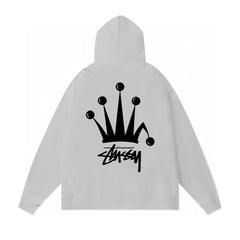 Original autumn and winter new trendy brand Sutu West classic letter print parade hooded sweatshirt jacket (18)