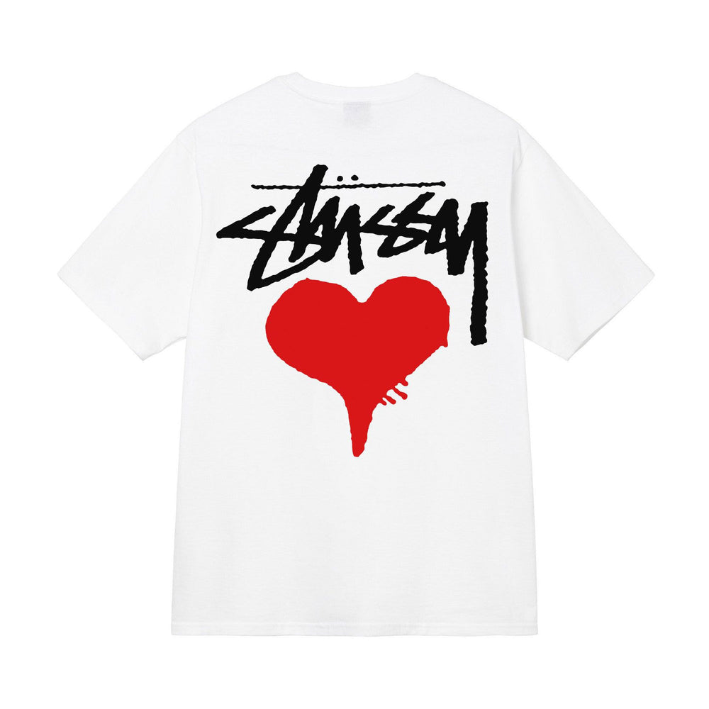 Stusy 2025 New 8 Men's and Women's Short sleeved T-shirt Summer Black and White Men's T-shirt Loose 270g (24)