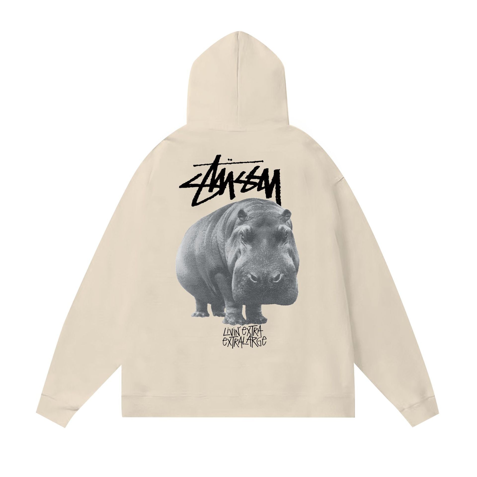Original autumn and winter new trendy brand Sutu West classic letter print parade hooded sweatshirt jacket (16)