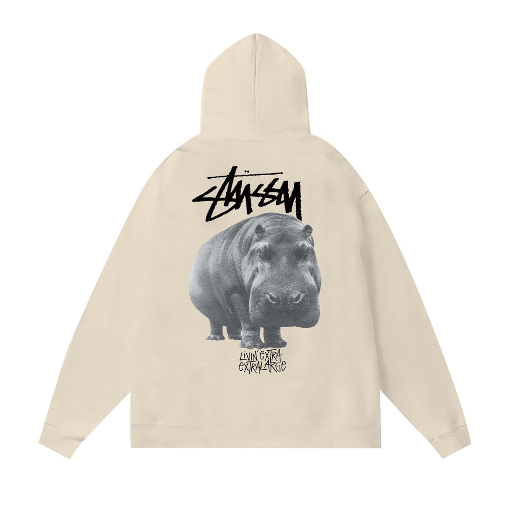 Original autumn and winter new trendy brand Sutu West classic letter print parade hooded sweatshirt jacket (16)