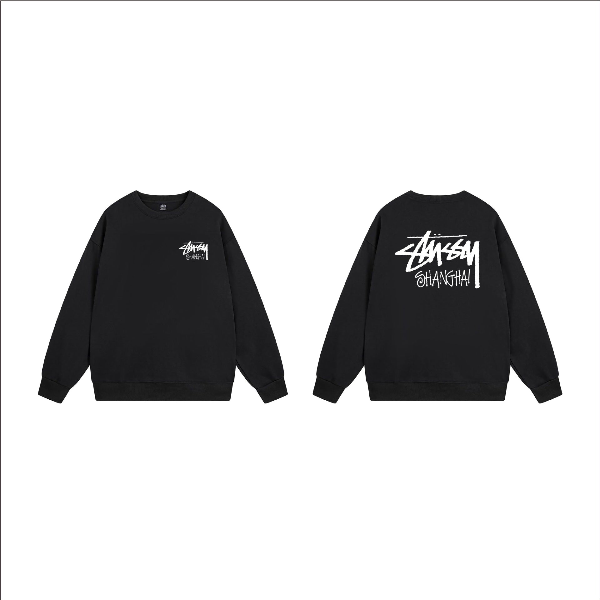 Cross border black 8 dice hoodie for autumn and winter, men's and women's round neck looped long sleeved hoodie, pure cotton outer (8)