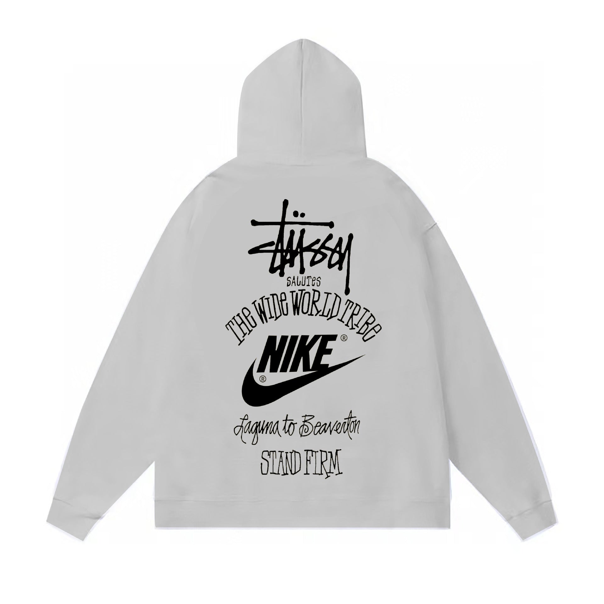 Autumn and winter new trendy brand Sutu West classic letter print parade hooded sweatshirt jacket cross-border (6)