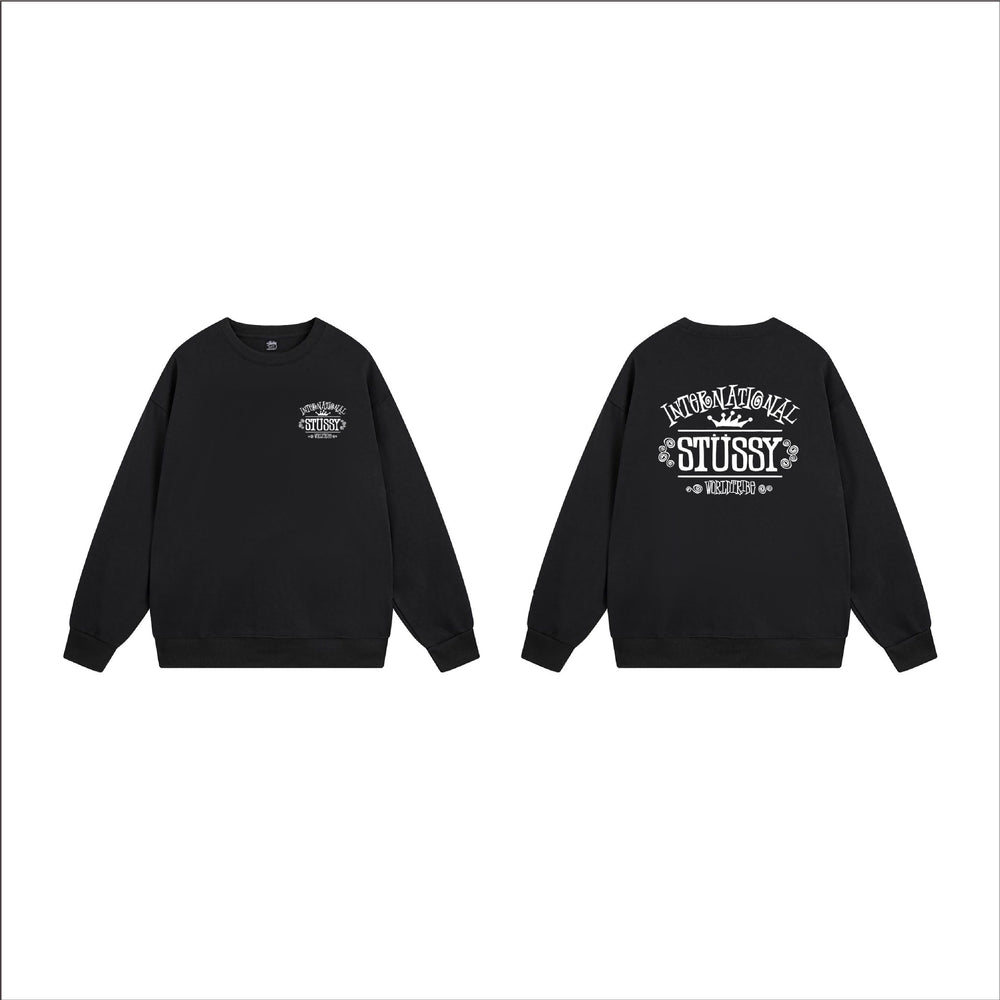 Cross border black 8 dice hoodie for autumn and winter, men's and women's round neck looped long sleeved hoodie, pure cotton outer (15)