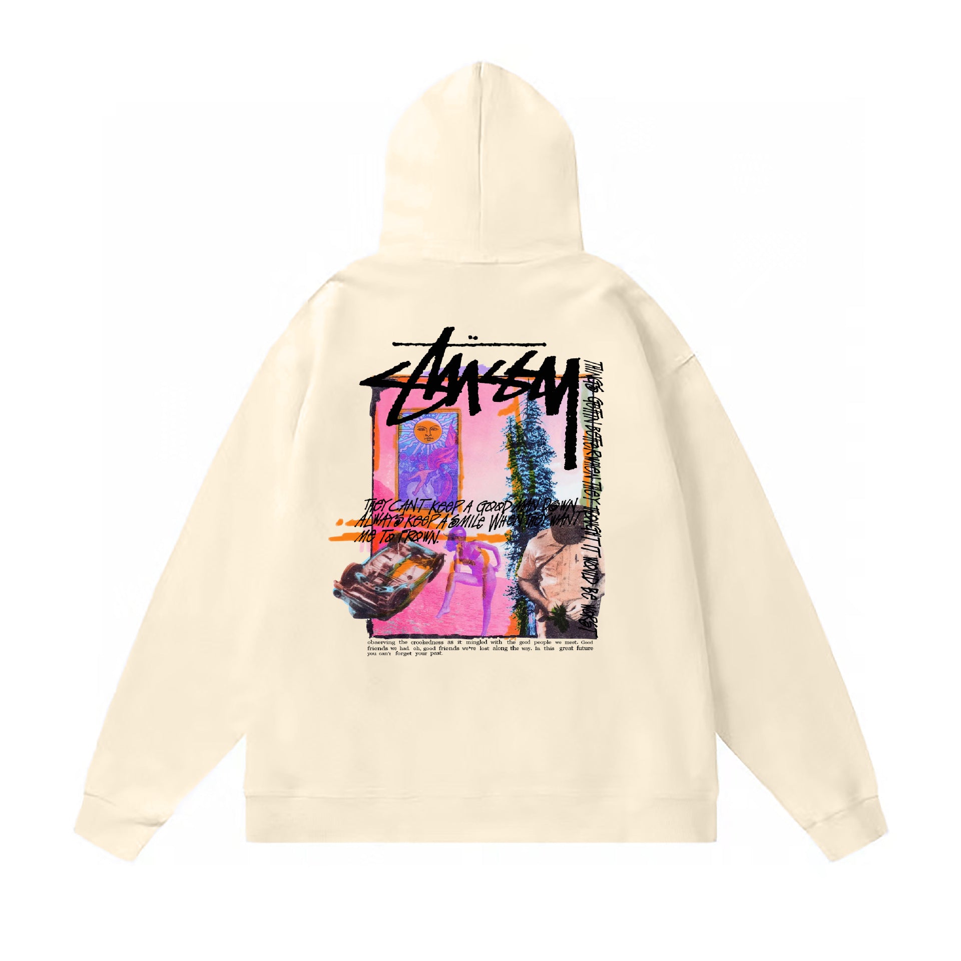 Original autumn and winter new trendy brand Sutu West classic letter print parade hooded sweatshirt jacket (19)