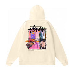 Original autumn and winter new trendy brand Sutu West classic letter print parade hooded sweatshirt jacket (19)