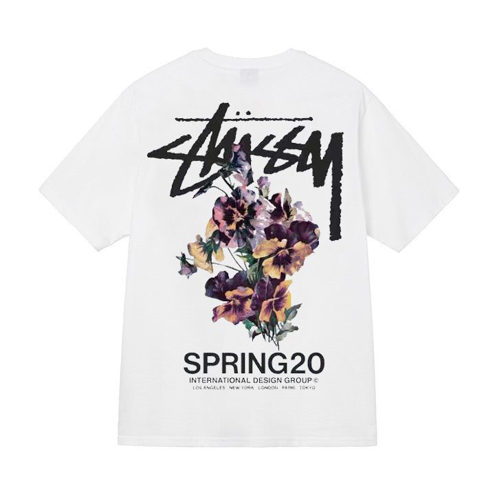 Quality of Foreign Trade 2025 New Stusey Short Sleeve T-shirt 270g Heavy Weight High Quality Men and Women (40)