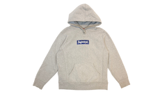 Supreme Bandana Box Logo Hoodie Heather Grey (FW19) (P)