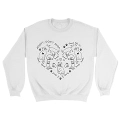 Adopt Don't Shop Heart Sweatshirt