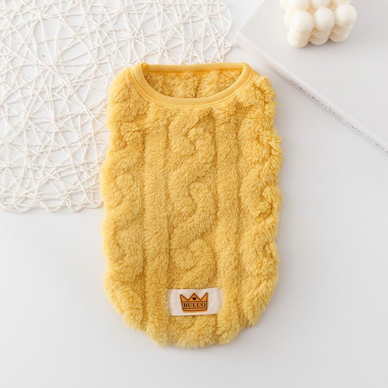 Autumn and Winter Warm Cotton Teddy Jacket Vest for Cat and Dog