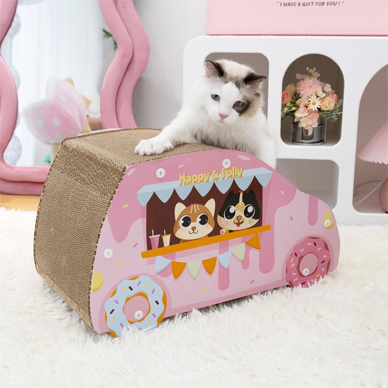 Donut Car Cat Scratcher