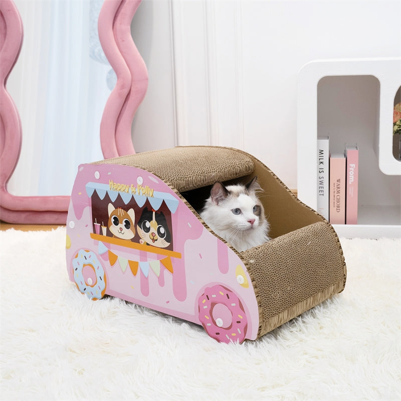 Donut Car Cat Scratcher
