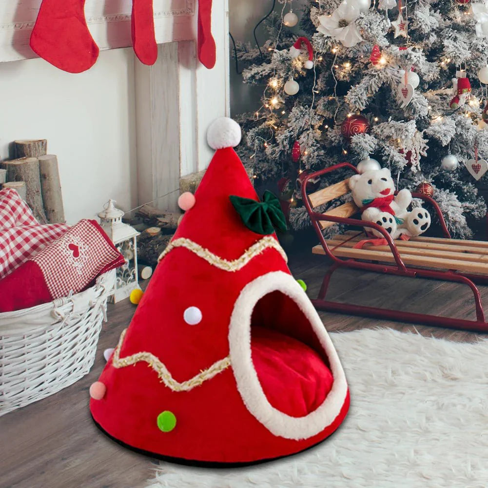 Cozy Christmas Tree Bed