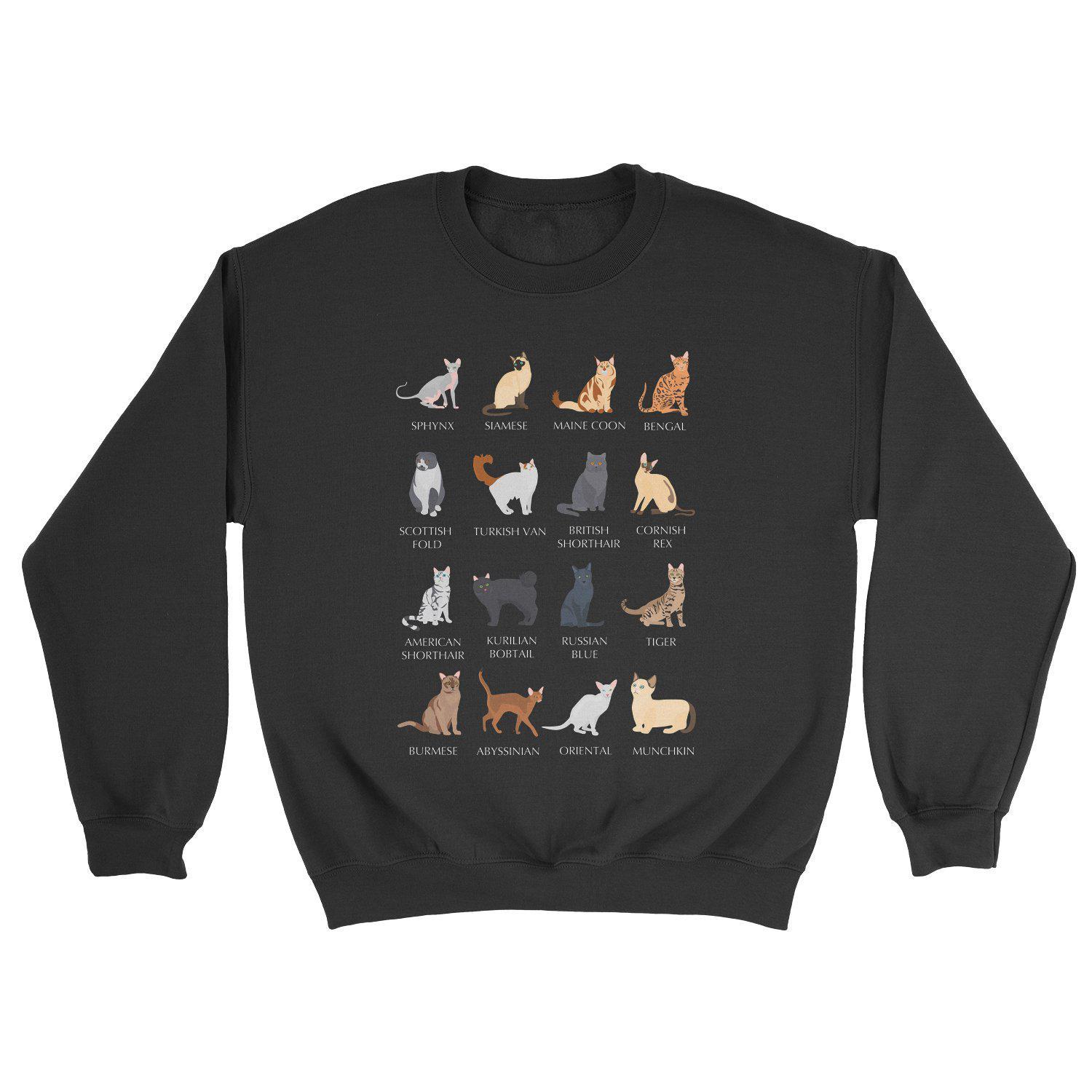 Cute Cat Breeds Sweatshirt