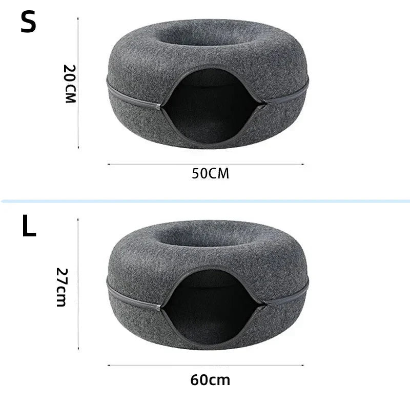 Donut Cat Bed and Tunnel
