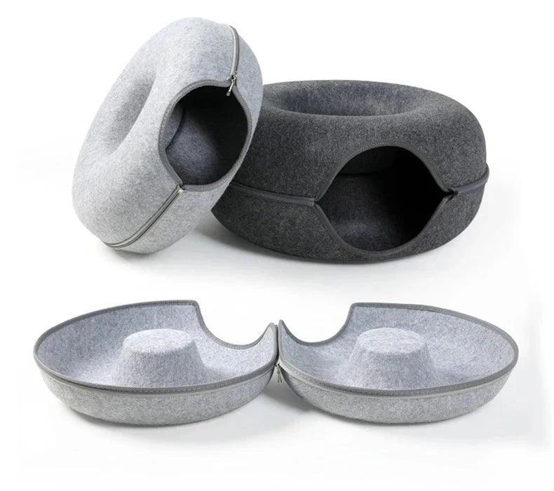 Donut Cat Bed and Tunnel