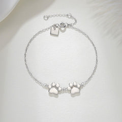 Teeny Double Paw Bracelet