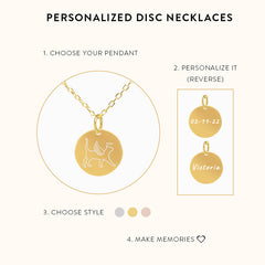 Paw Memorial Disc Necklace