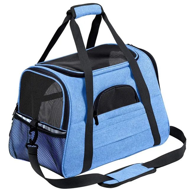 Portable Outdoor Large Cat Carrier Bag with Breathable Mesh