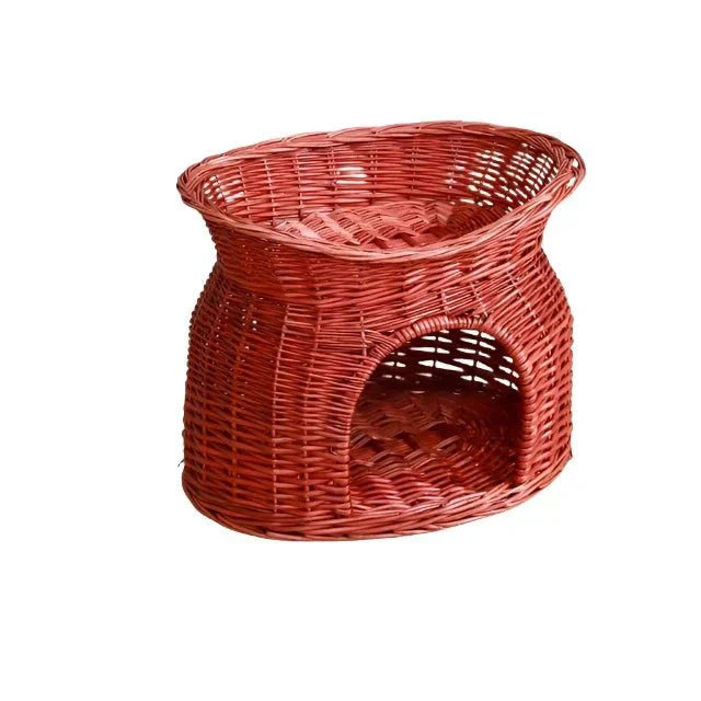 Rattan Wicker Cat Nest