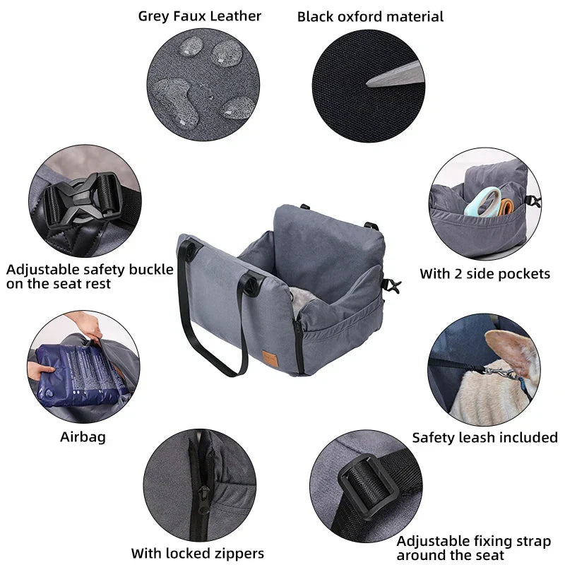 Thick Pet Detachable and Washable Car Seat Travel Carrier