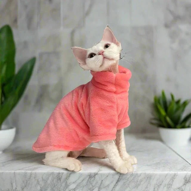 Turtleneck Cat Sweater for All Cats (Sphynx, Maine-Coon, Tabbies)